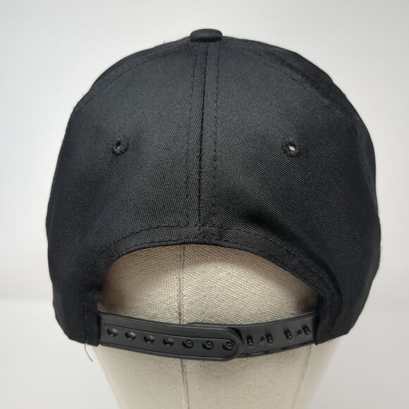 Jimmy John's Snapback Cap Black One Size Adjustable Embroidered Vented Holes - Picture 6 of 9